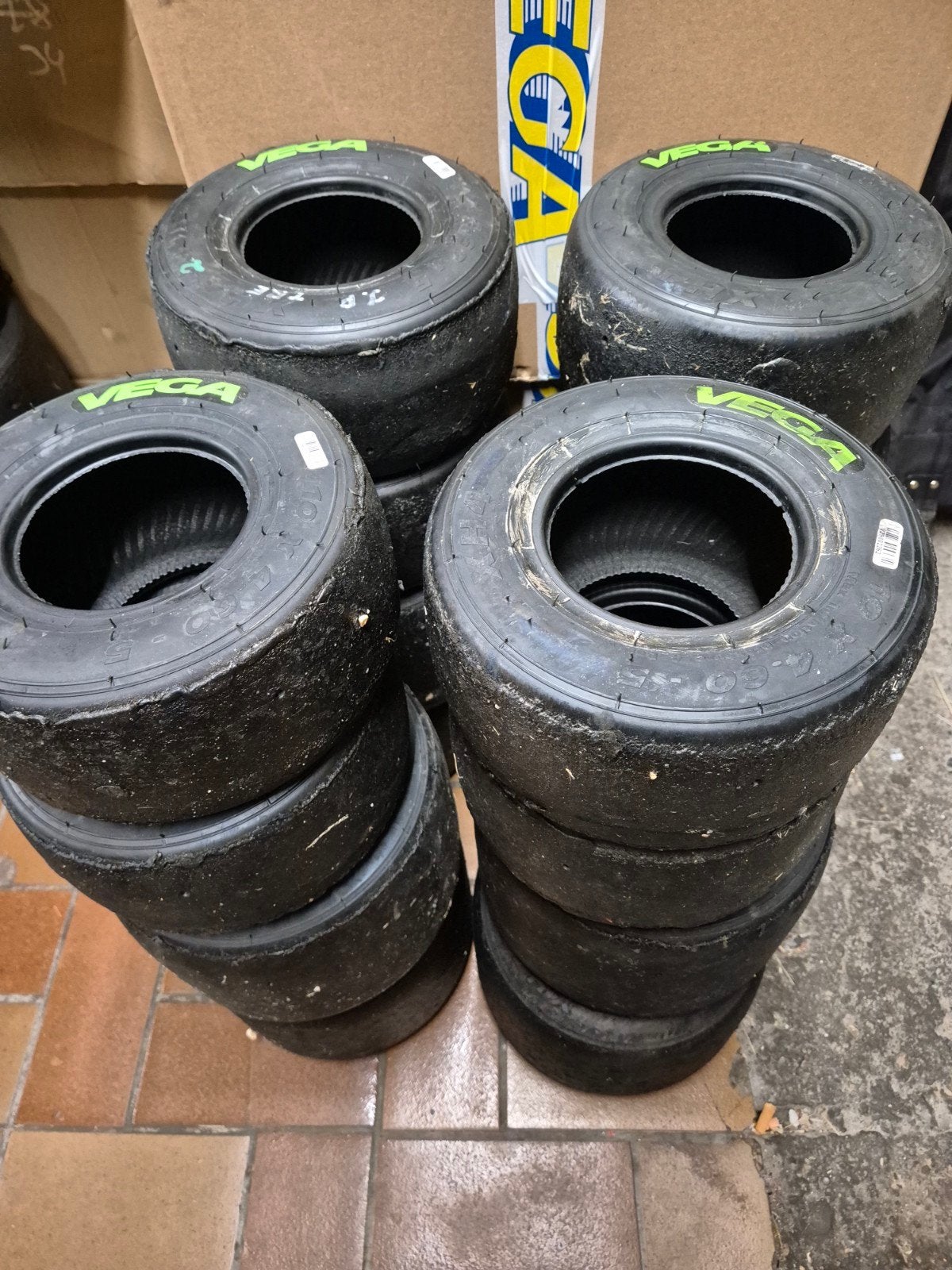 Vega XH4 Banden Kart Rotax OTK X30 Tony Kart, Sport en Fitness, Karting, Ophalen of Verzenden, Gebruikt, Kart