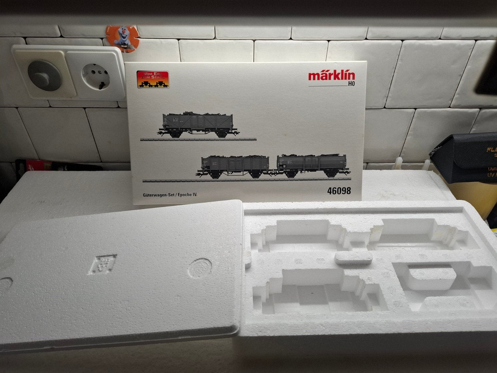 marklin lege wagon set doos 46098, Hobby en Vrije tijd, Wisselstroom, Wagon, Ophalen of Verzenden, Zo goed als nieuw