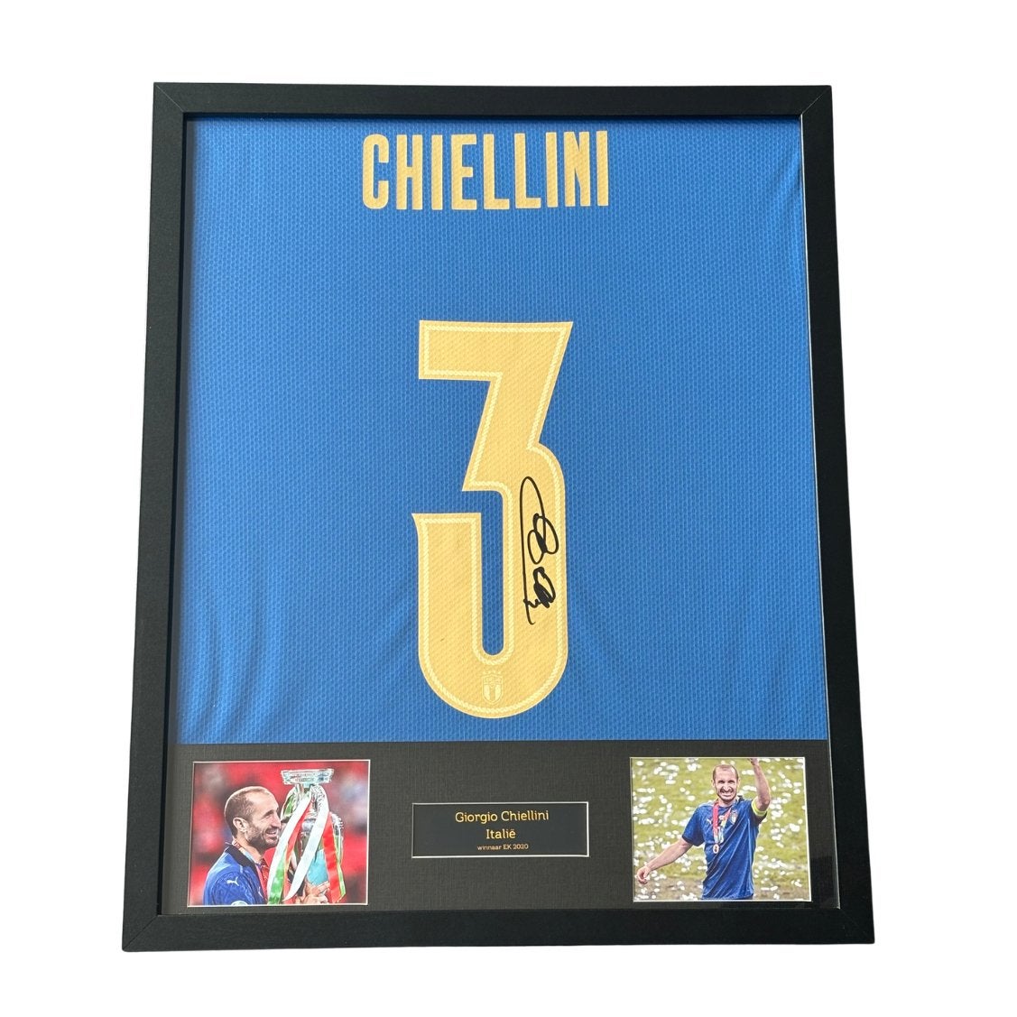 Giorgio Chiellini gesigneerd Italië thuisshirt, Buitenlandse clubs, Shirt, Verzenden, 1695 CX, 28