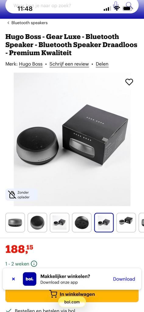 Hugo Boss Gear Luxe Bluetooth Speaker - Premium Kwaliteit, Audio, Tv en Foto, Luidsprekers, Overige typen, Nieuw, Minder dan 60 watt