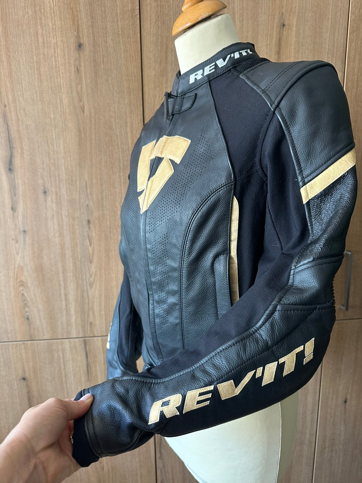 REV’IT! Xena 3 tweedelig leren motorpak – Dames, Motoren, Ophalen of Verzenden, Tweedehands, Dames, Combipak