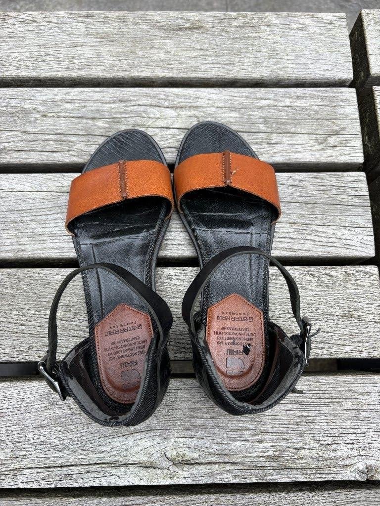 G-star sandalen zwart cognac maat 39, Zwart, Gedragen, G-star, Sandalen of Muiltjes