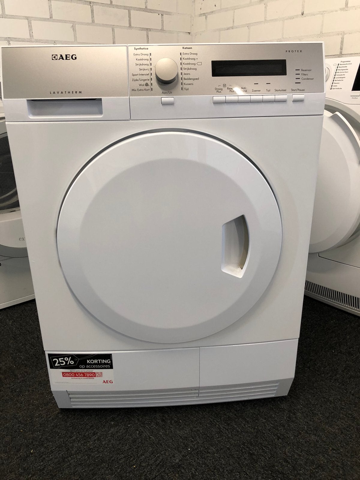 €199 8kg Warmtepomp droger AEG protex MET GARANTIE A++, Witgoed en Apparatuur, Wasdrogers, Ophalen, 6 tot 8 kg, Minder dan 85 cm