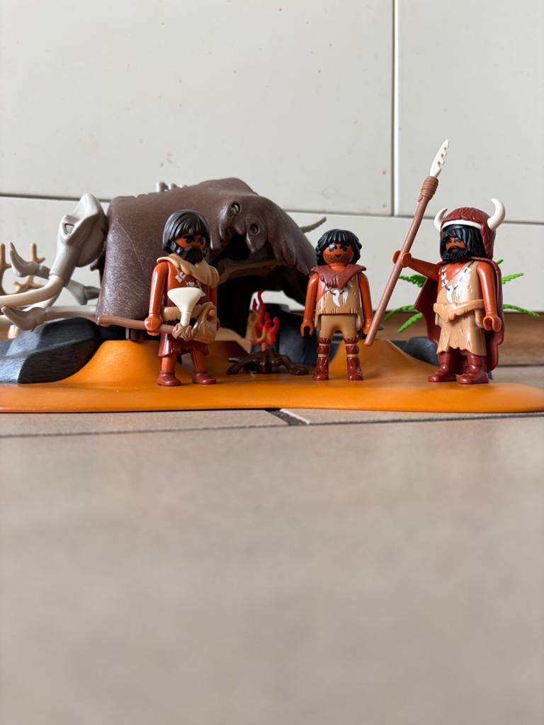 Playmobil 5101 Holbewoners met Mammoetbotten Kampvuur, Kinderen en Baby's, Speelgoed | Playmobil, Ophalen of Verzenden, Gebruikt