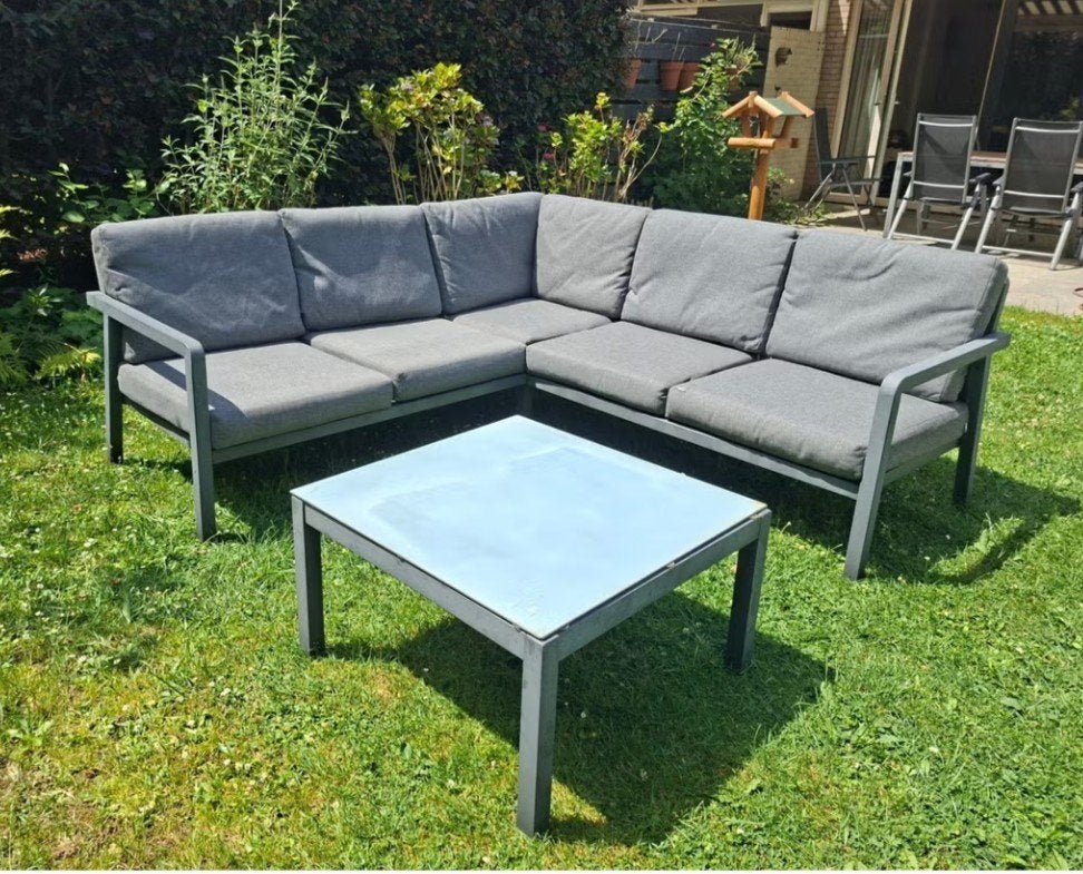 Tuinbank Le Sud - Hoekbank met salontafel, Ophalen, Gebruikt, Bank, Loungeset
