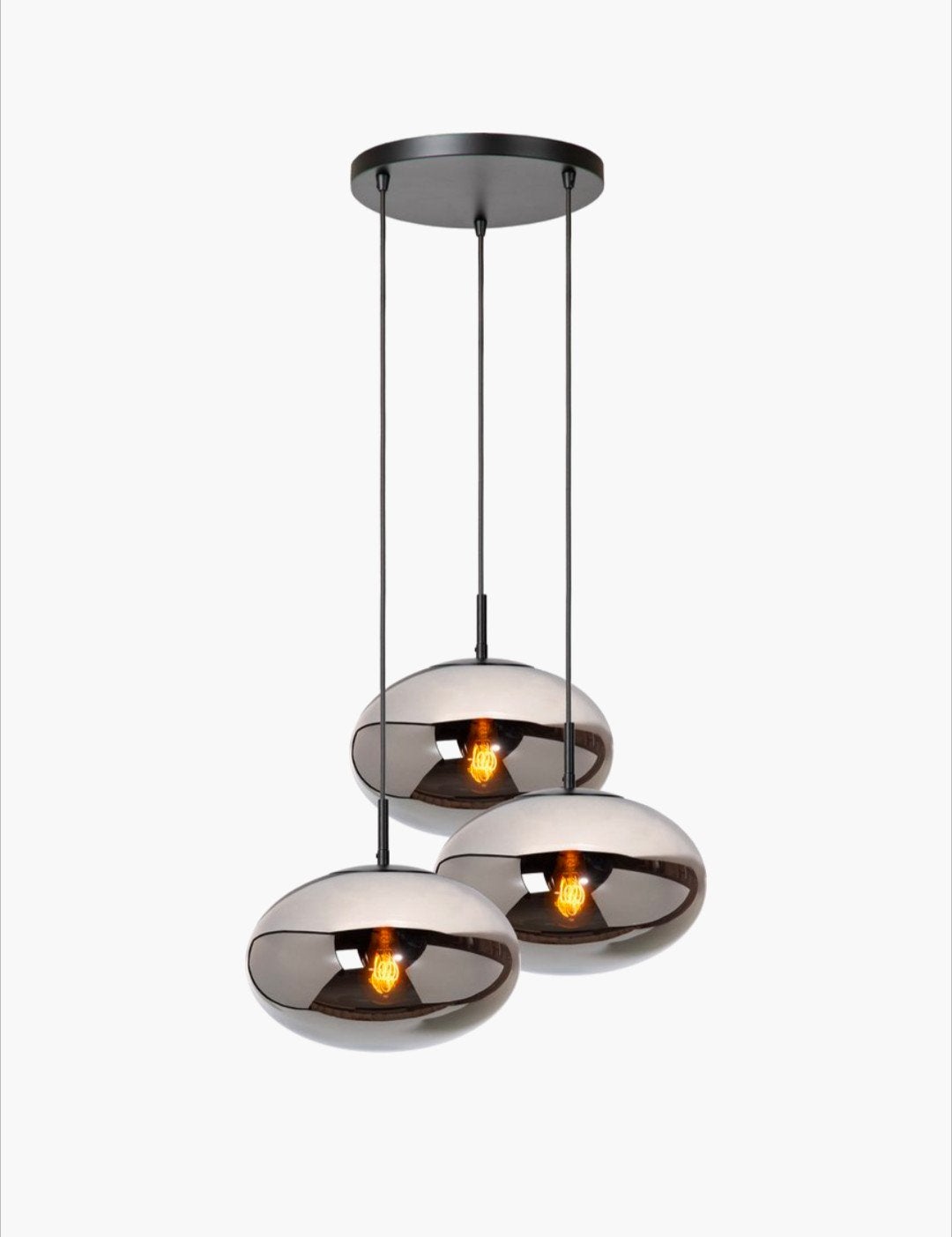 LUCIDE Hanglamp - 3x E27 Max 40W - Zo goed als nieuw, Ophalen, E27 (groot), Zo goed als nieuw, Glas