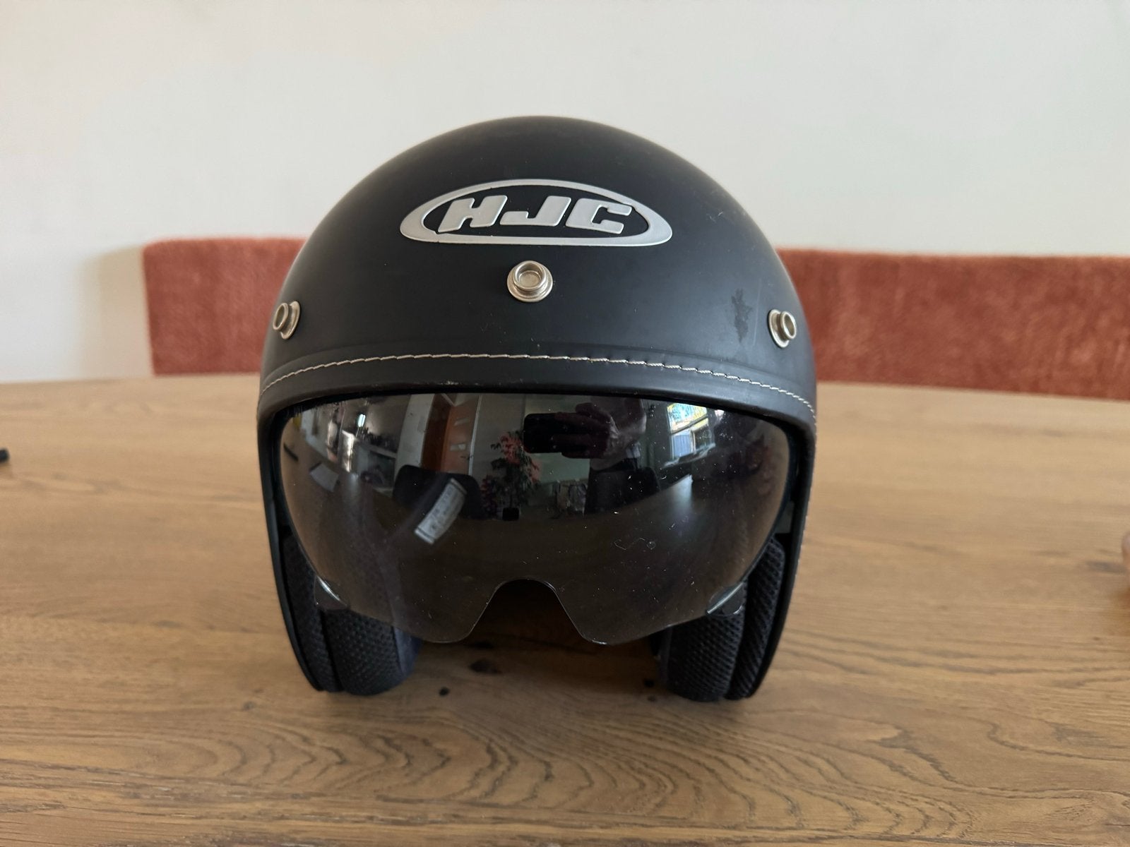 HJC Jethelm Maat M - Nieuwstaat, nooit gebruikt, Motoren, Kleding | Motorhelmen, M, Ophalen of Verzenden, Nieuw zonder kaartje