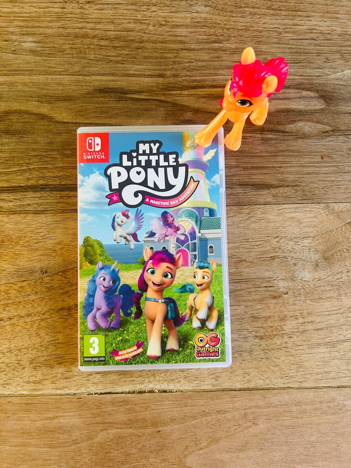 My Little Pony: A Maretime Bay Adventure Switch + figuurtje, Spelcomputers en Games, 1 speler, Zo goed als nieuw, Vanaf 3 jaar