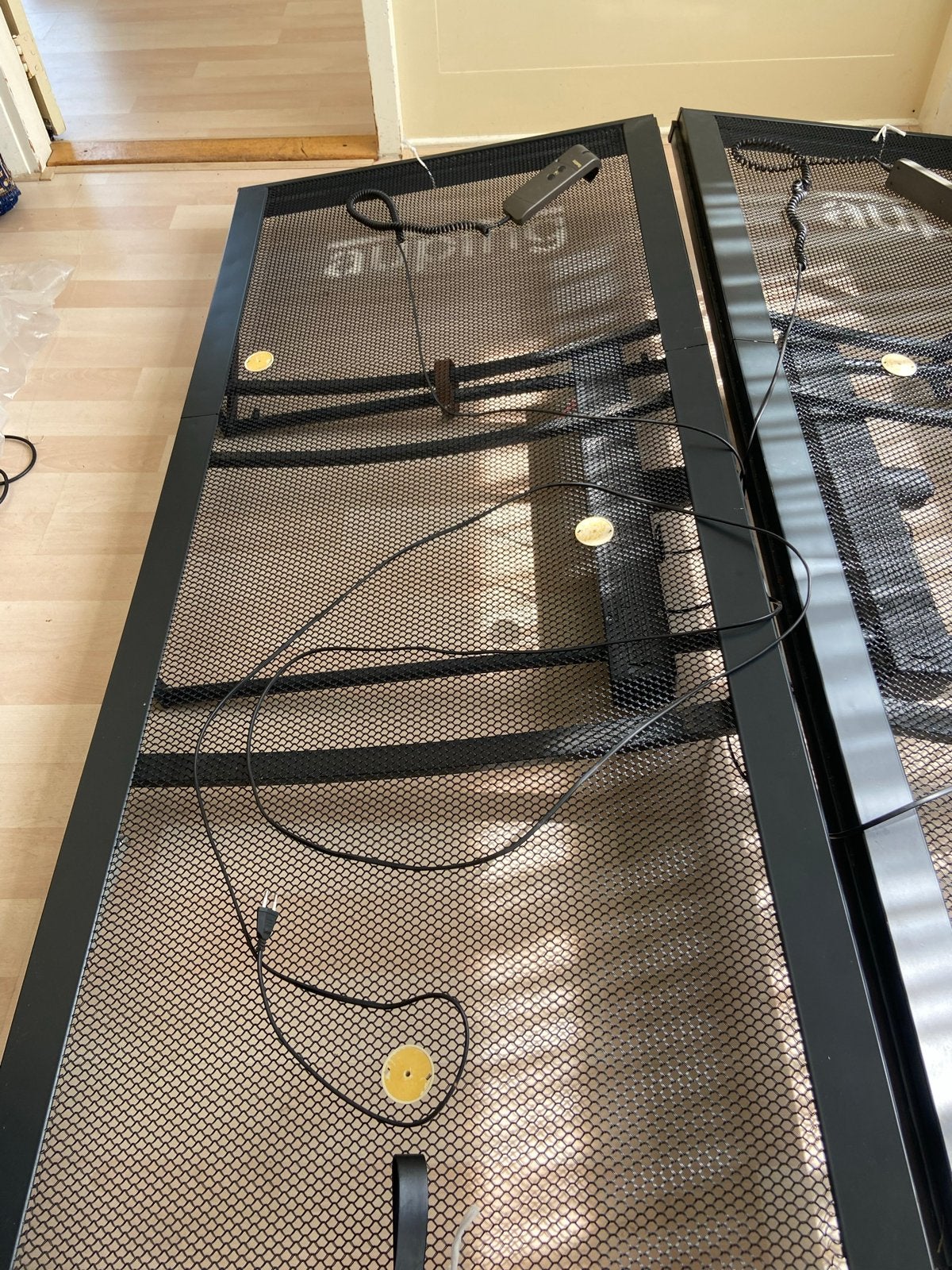 Auping Verstelbare electrice bedbodems (2x) - 200x90 cm., Ophalen, Verstelbaar, 90 cm, Eenpersoons