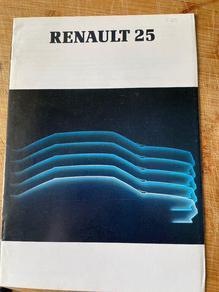 Folder van Renault 25 audio, 1983, Ophalen of Verzenden, Nieuw, Renault