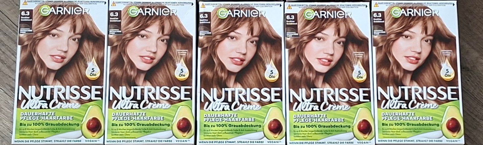 NIEUW! 5x Garnier Nutrisse 6.3 haarverf, Ophalen of Verzenden, Nieuw, Overige typen