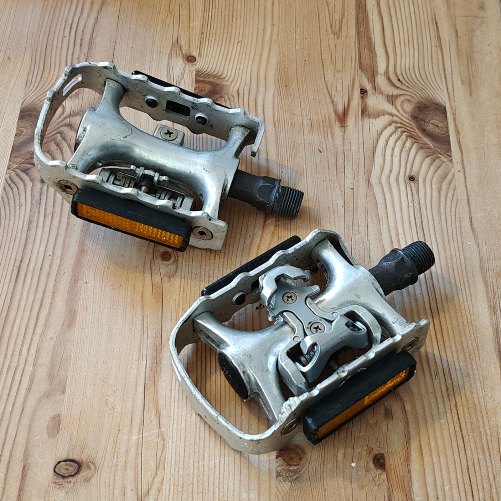 SPD/vlak Fietspedalen, Crankstel of Pedalen, Gebruikt, Onbekend, Ligfiets