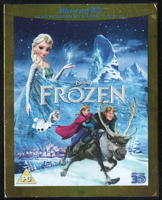 Frozen 3D+2D, SLIPCOVER, DISNEY. Blu-ray. GEEN NLaudio+subs!, Boxset, Engels, Film, Ophalen of Verzenden