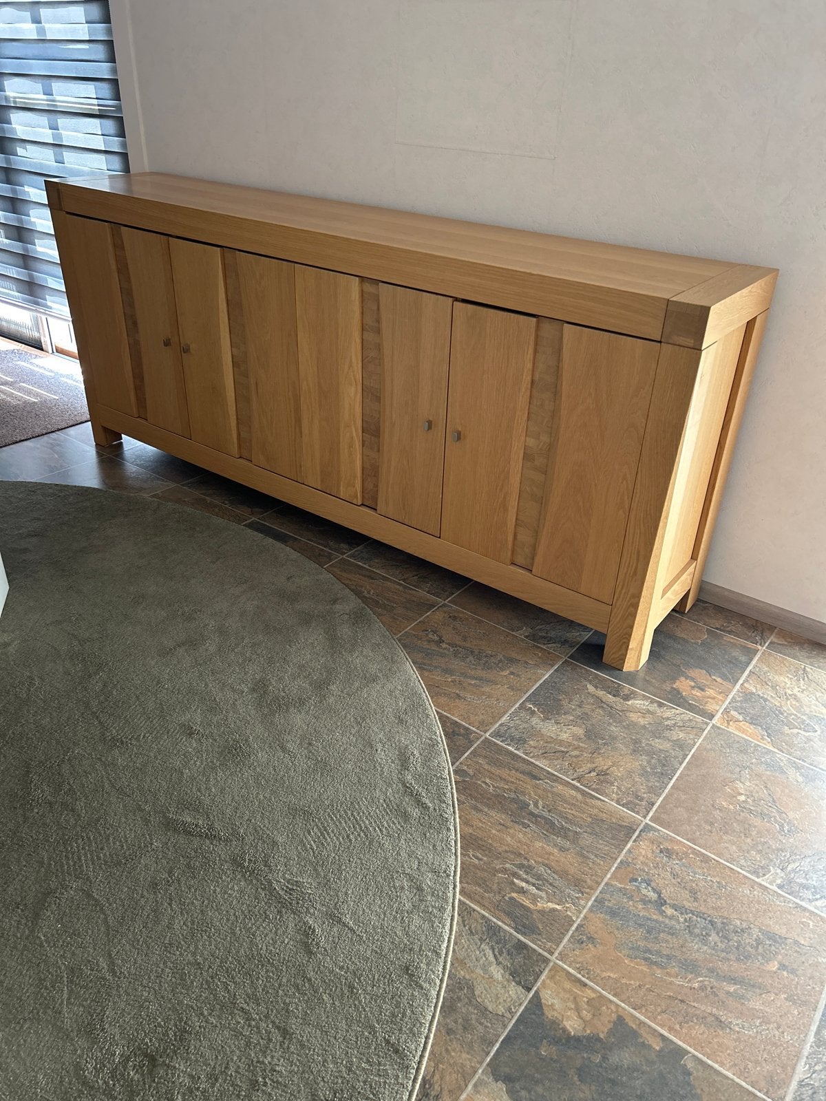 Stijlvol eikenhouten dressoir met veel opbergruimte, Ophalen, Gebruikt, 150 tot 200 cm, Eikenhout