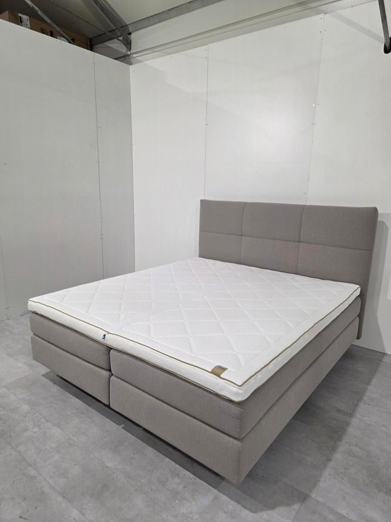 Showroom Auping Original Boxspring 180x200 + Prestige Topper, Huis en Inrichting, Tweepersoons, Ophalen of Verzenden, Zo goed als nieuw