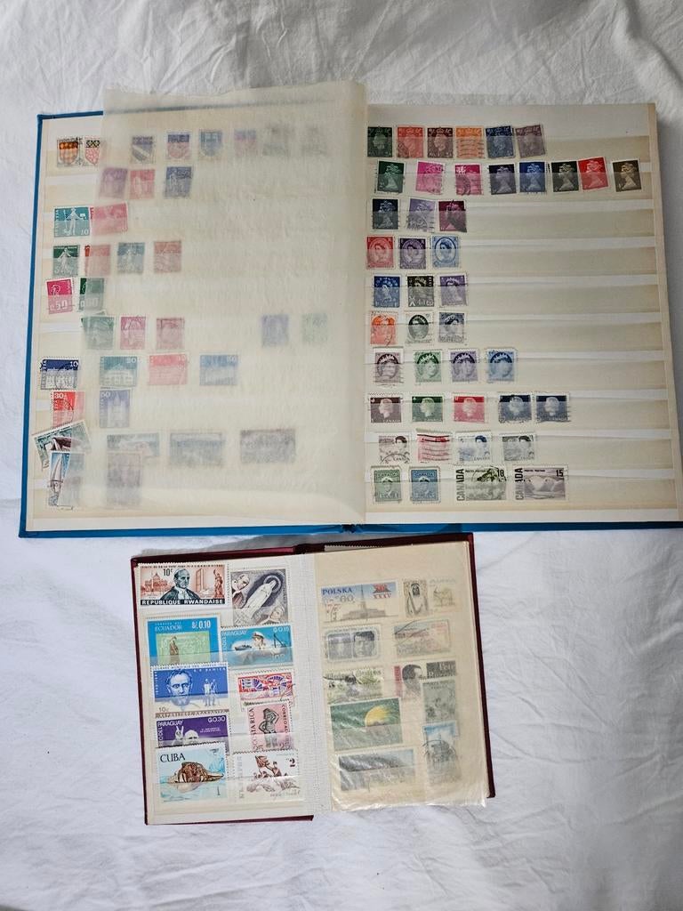 Postzegels diverse landen, incl. vintage Queen Elisabeth, Ophalen of Verzenden, Overige landen