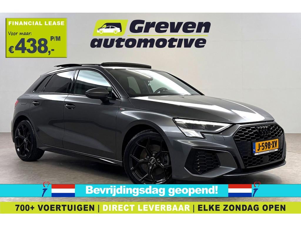 Audi A3 30 TFSI S-line Black optic | Pano | Virtual | Carpla, Auto's, Gebruikt, Euro 6, Bedrijf, 999 cc