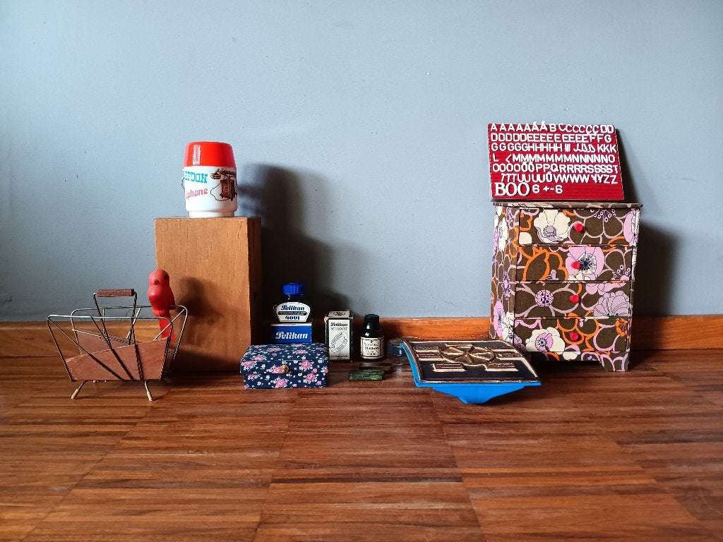 Lot brocante kantoorspulletjes / bureauspulletjes, Antiek en Kunst, Ophalen of Verzenden