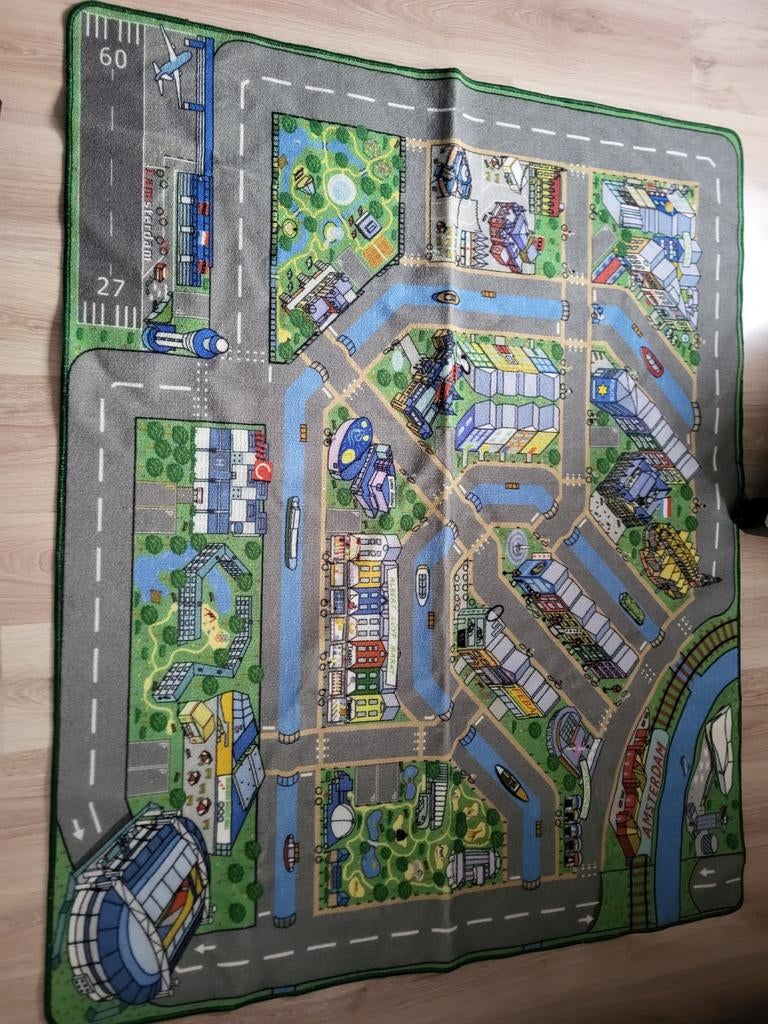 City-Play Speelkleed met wegen en gebouwen Amsterdam, Kinderen en Baby's, Ophalen of Verzenden, Gebruikt