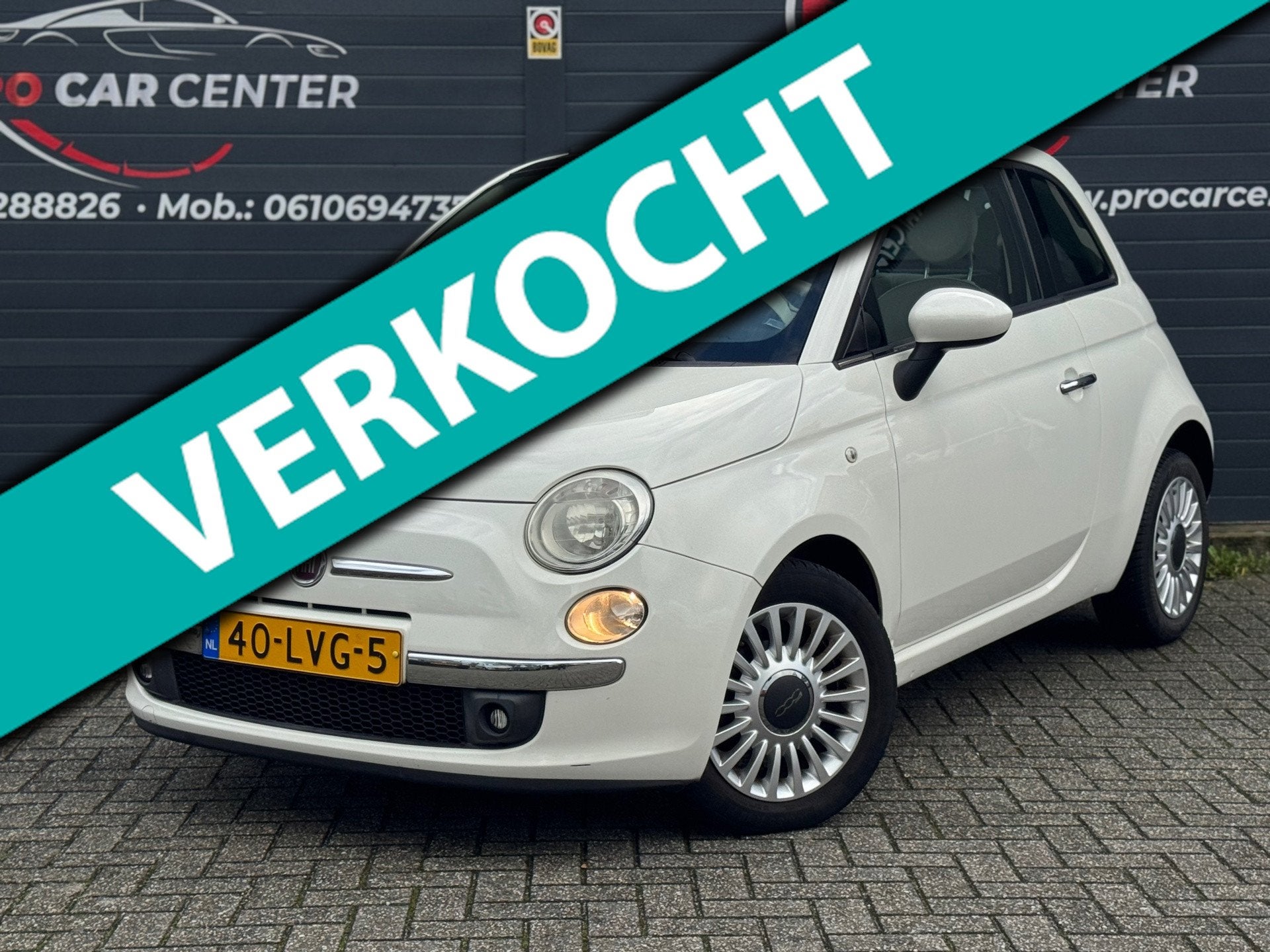 Fiat 500 1.2 Lounge Aut | Pano | Climate | 1e Eigenaar | Pdc, Auto's, Gebruikt, 1242 cc, 4 cilinders, Wit