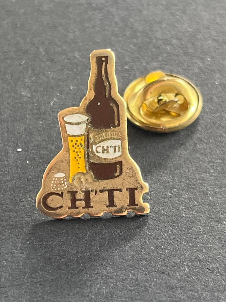 Bier pin 'CH'TI' - Unieke verzamelpin voor bierliefhebbers, Ophalen of Verzenden, Gebruikt, Overige typen, Overige merken