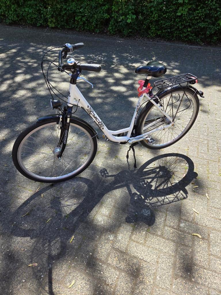 Cyco SR Suntour Damesfiets 28 inch, 53 tot 56 cm, Velgrem, Versnellingen, Zo goed als nieuw