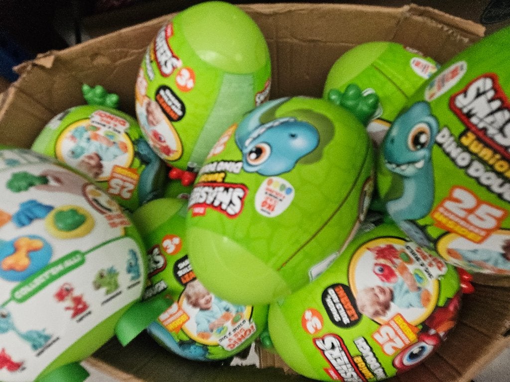 Partij dino surprise eggs / dino speelgoed, Overige typen, Klei, Ophalen of Verzenden, Ei
