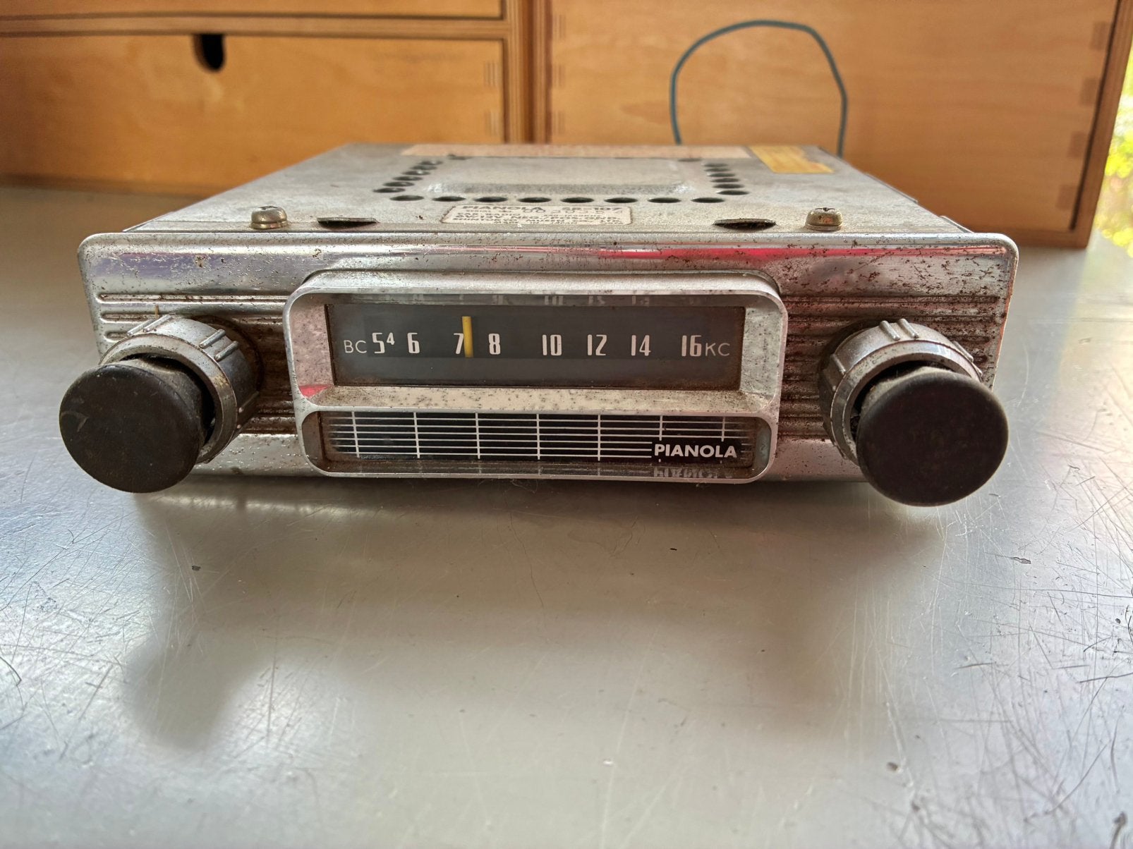 Pianola SR 107 vintage autoradio, Ophalen of Verzenden, Gebruikt