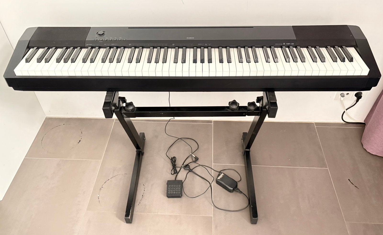 Casio CDP-120 Keyboard | Roland KS-18Z Keyboard Statief, Ophalen, Gebruikt, Overige kleuren, Overige typen