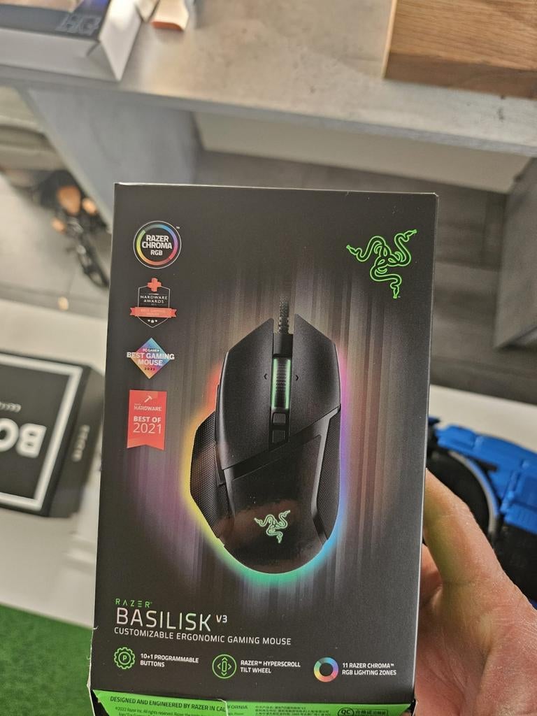 Razer Basilisk V3 Gaming Muis - Zo goed als nieuw, Computers en Software, Muizen, Rechtshandig, Muis, Ophalen of Verzenden, Zo goed als nieuw