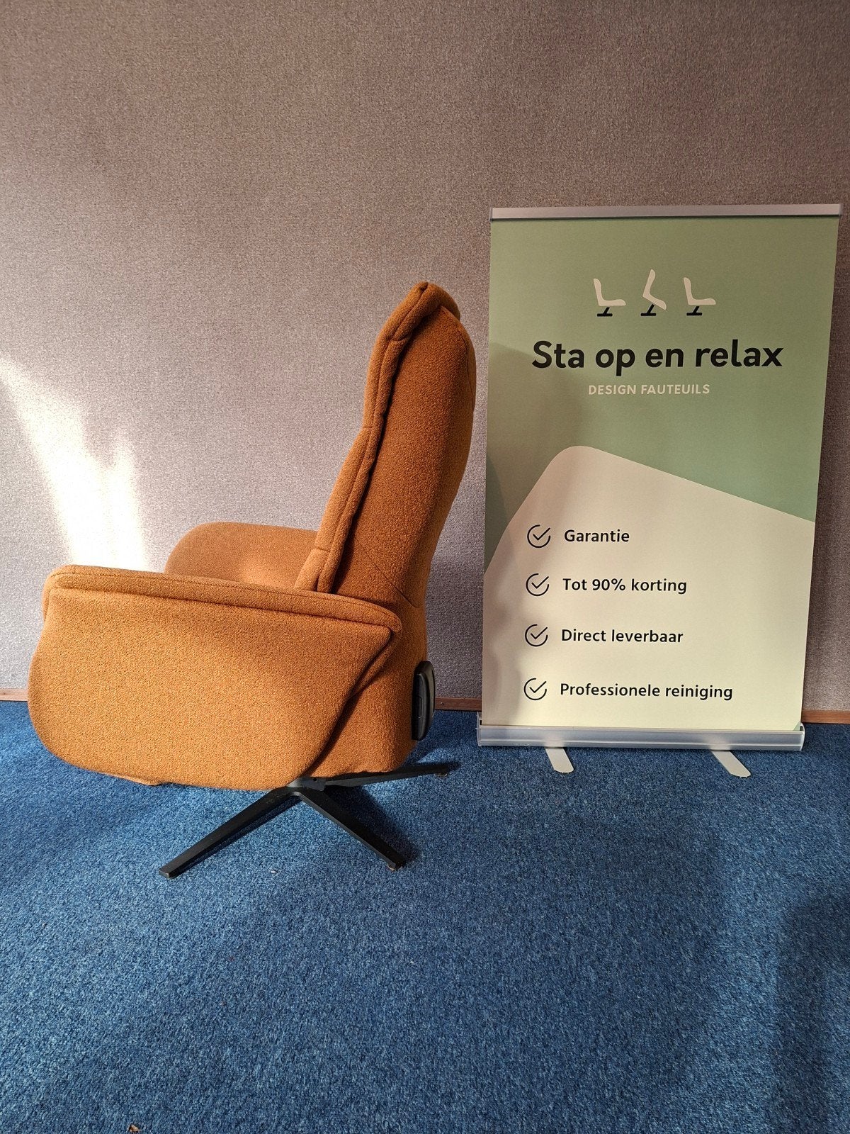 sta op relax fauteuil Meubelzorg Jolie ZGAN evt op accu🔋, Minder dan 75 cm, Hoofdstraat 60 Schijndel, Ophalen of Verzenden, Zo goed als nieuw