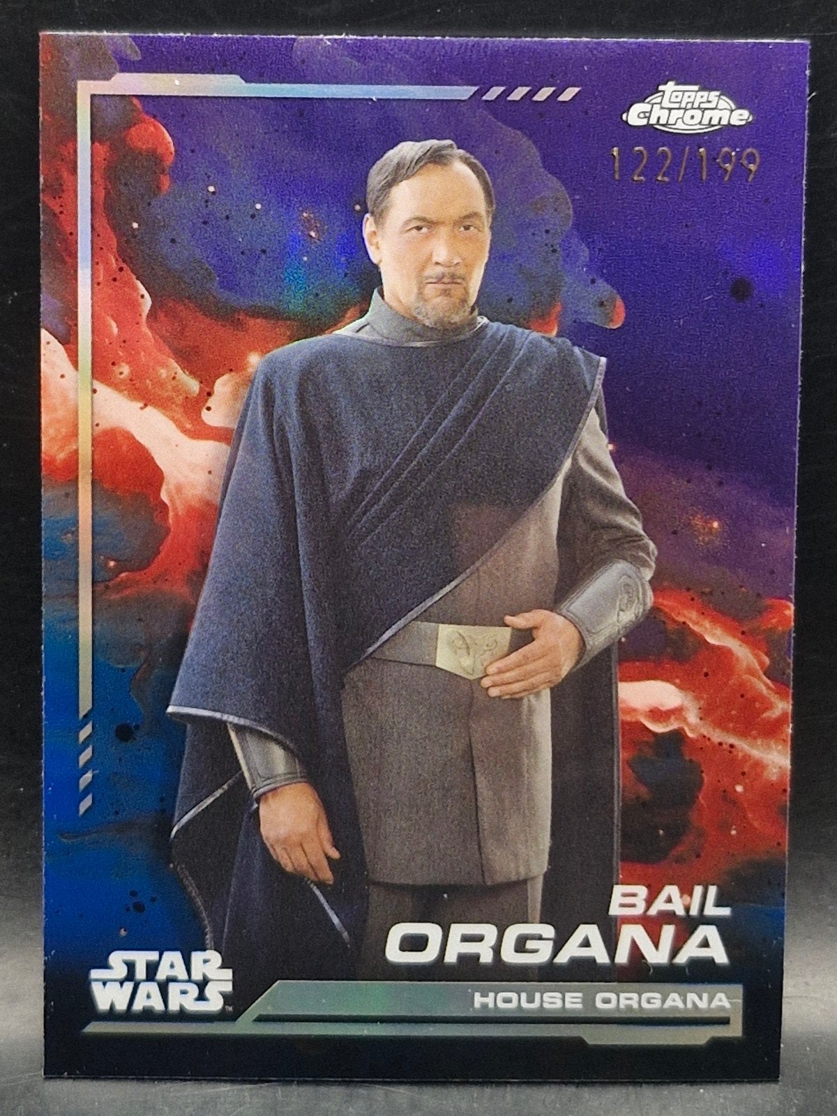 bail organa star wars Limited edition 122/199 topps chrome, Verzenden, Zo goed als nieuw