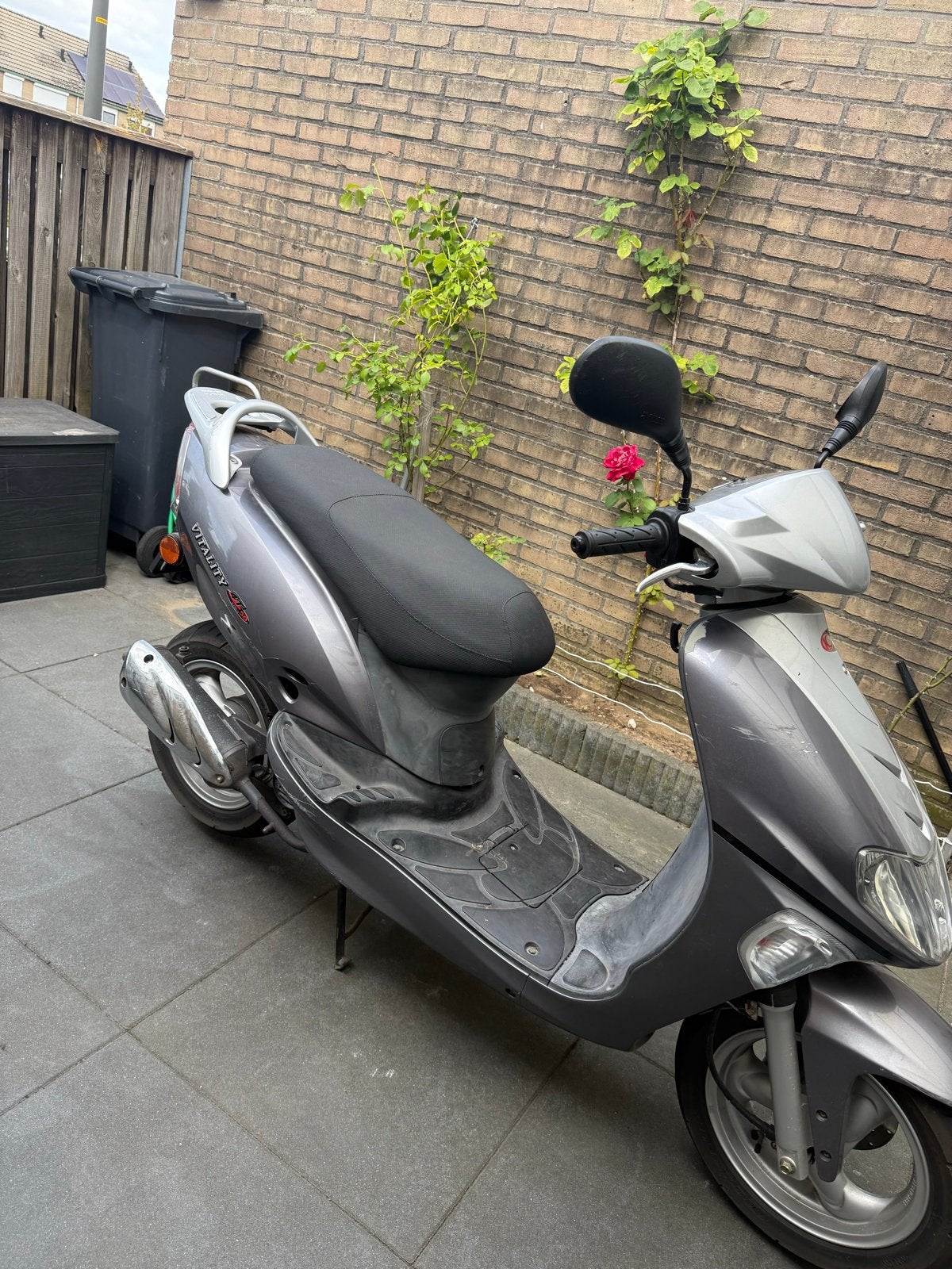 Kymco Vitality 4T Scooter - Grijs, Goede Staat, Ophalen, Gebruikt, Overige modellen, Maximaal 45 km/u