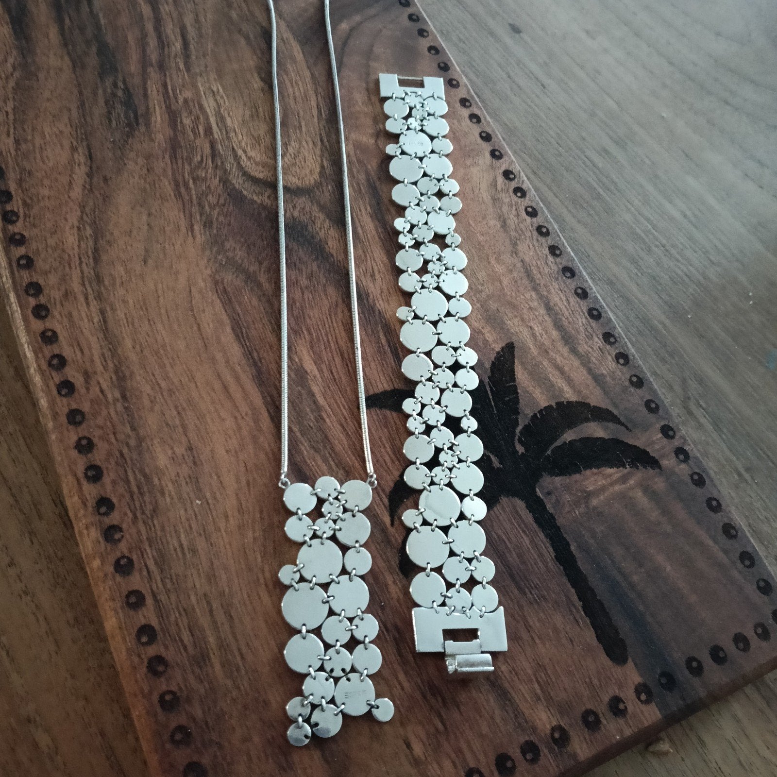 Vintage zilveren ketting en armband van Esprit, Sieraden, Tassen en Uiterlijk, Armbanden, Ophalen of Verzenden, Zo goed als nieuw