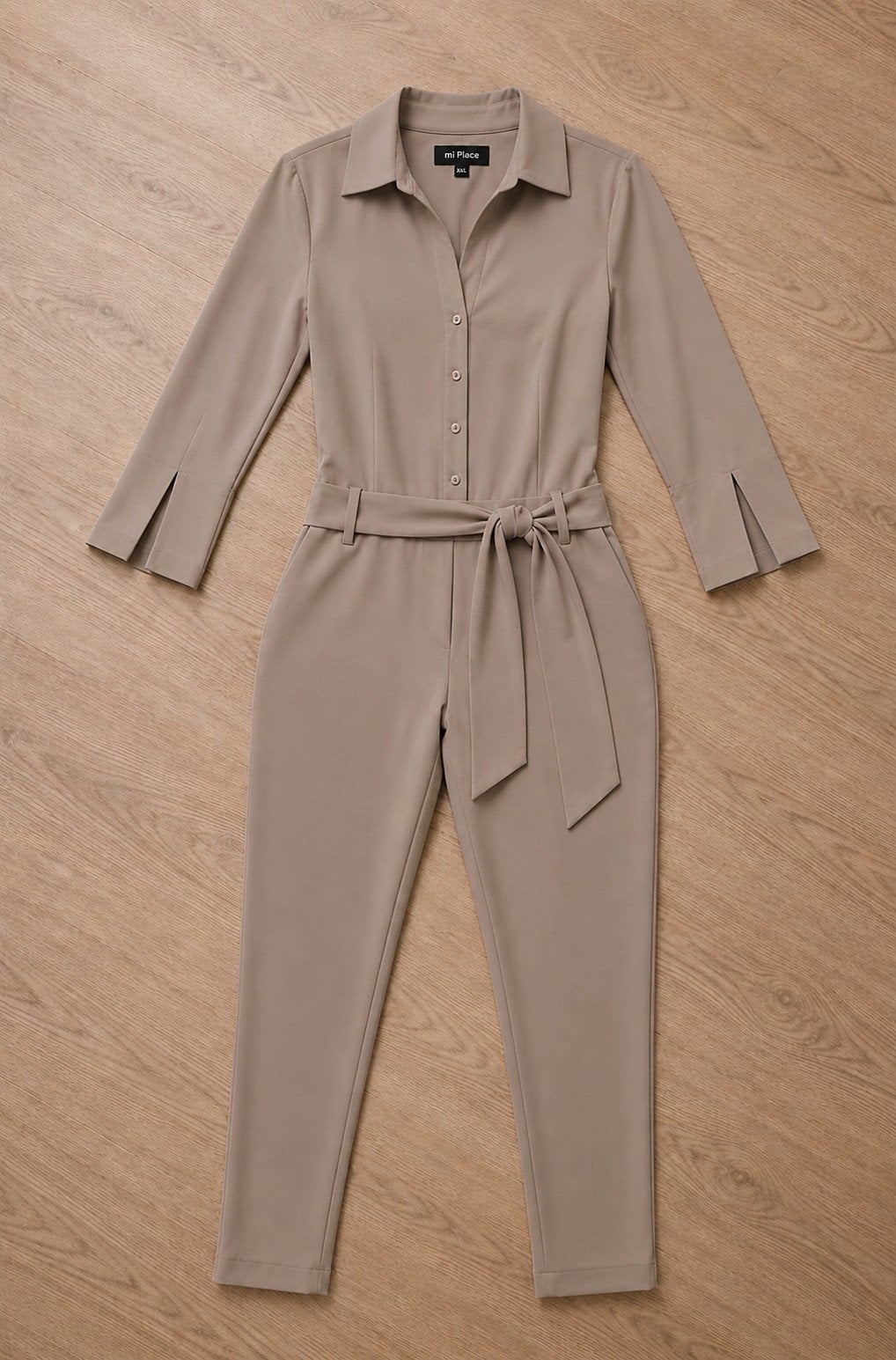 Mi Piace travelstof Jumpsuit maat xxl kleur Taupe, Kleding | Dames, Jumpsuits, Mi Piace, Verzenden, Beige, Maat 46/48 (XL) of groter