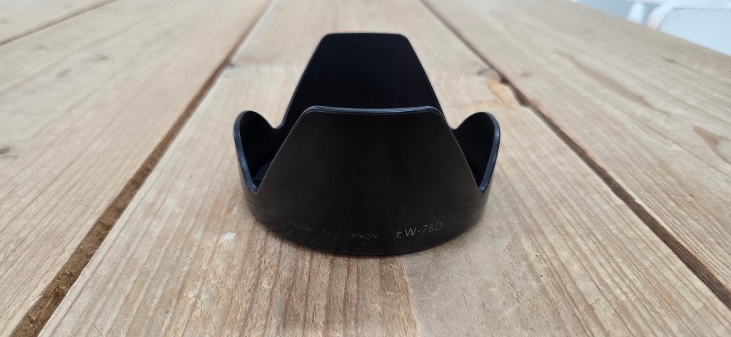Zonnekap / lenshood - Geschikt voor Canon EW-78D, Ophalen of Verzenden, Nvt, 70 tot 80 mm, Zonnekap