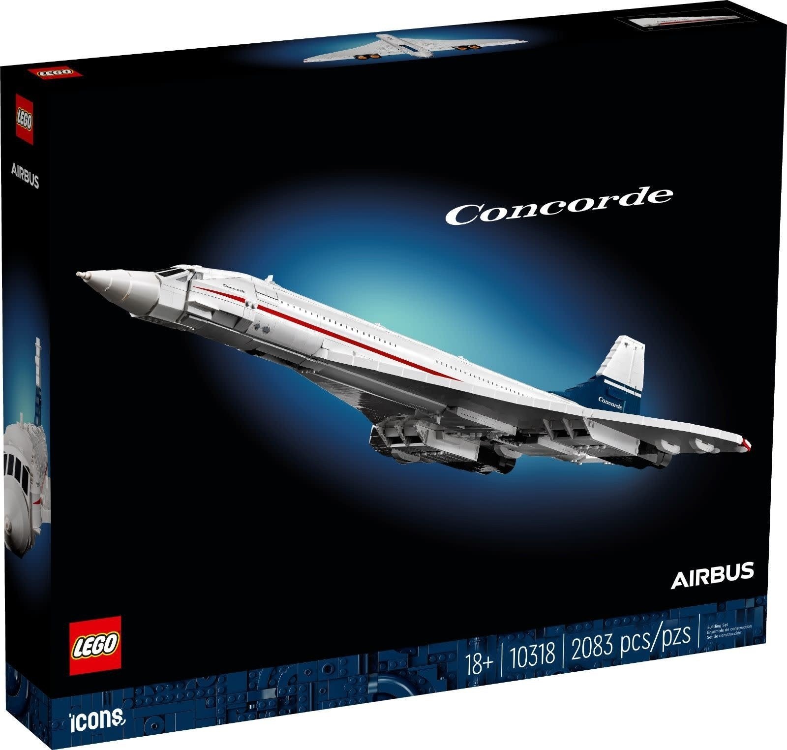 NIEUWE GESEALED - LEGO Icons 10318 Concorde Vliegtuig, Hobby en Vrije tijd, Ophalen of Verzenden, Nieuw, Overige merken