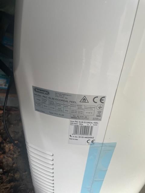 Tk.a. mobiele airco Merk DE Longhi, Ophalen, Timer, 3 snelheden of meer, Zo goed als nieuw