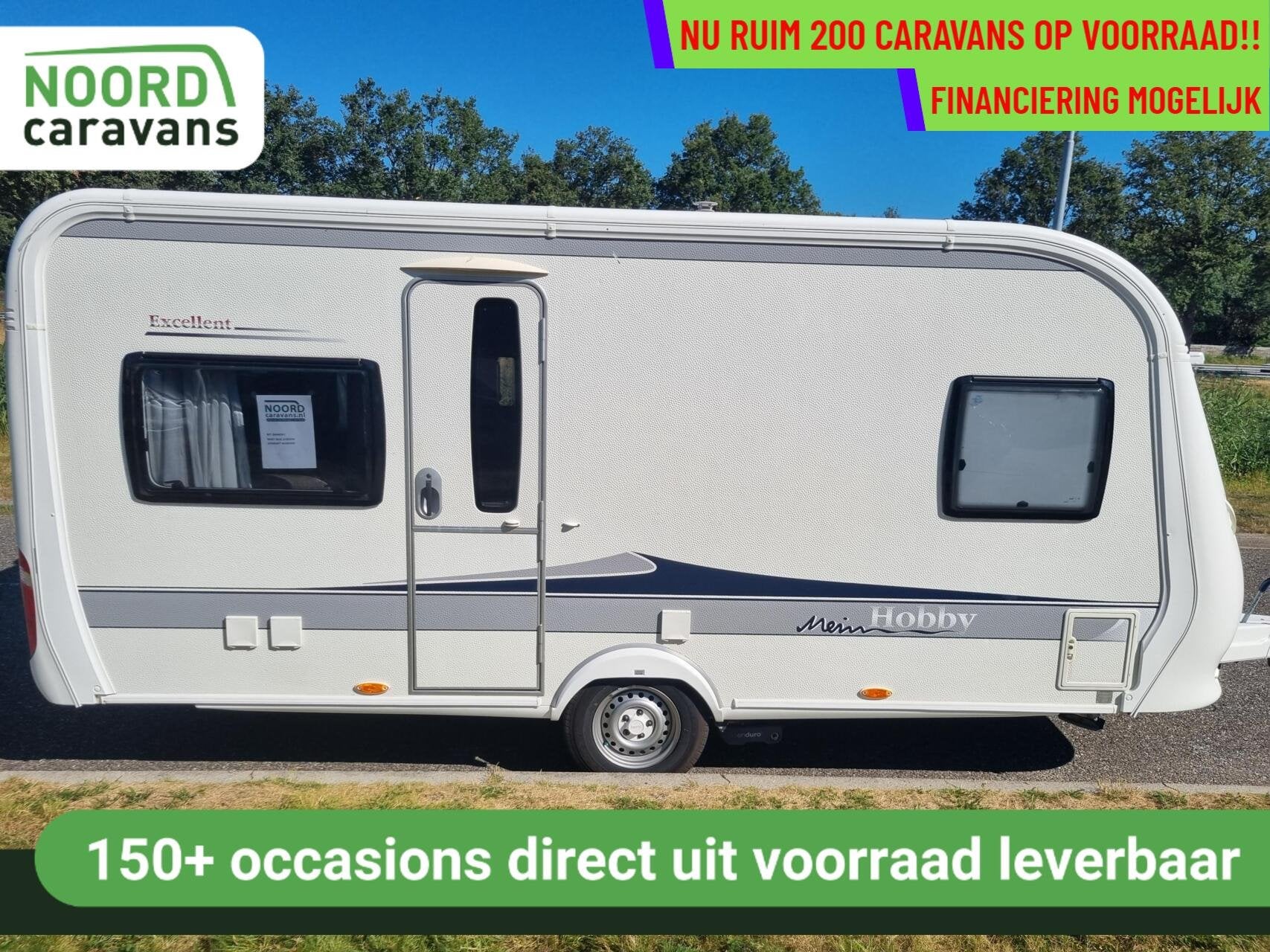 Hobby 460 UFE excellent MOVER + VOORTENT + FRANSBED + DOUCHE, Caravans en Kamperen, Caravans, Rondzit, Hobby, Bedrijf, 6 tot 7 meter