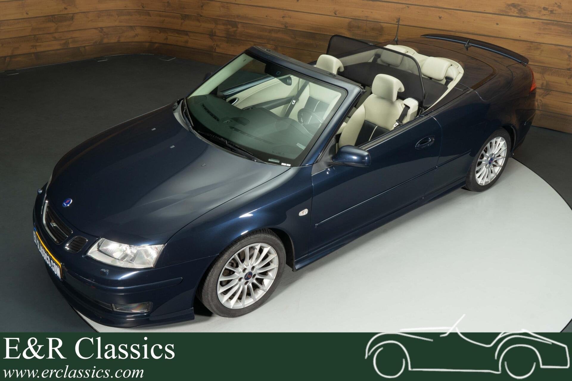 Saab 9-3 Aero V6 2.8 Cabriolet | 2007, Auto's, Gebruikt, Leder, 6 cilinders, Saab 9-3