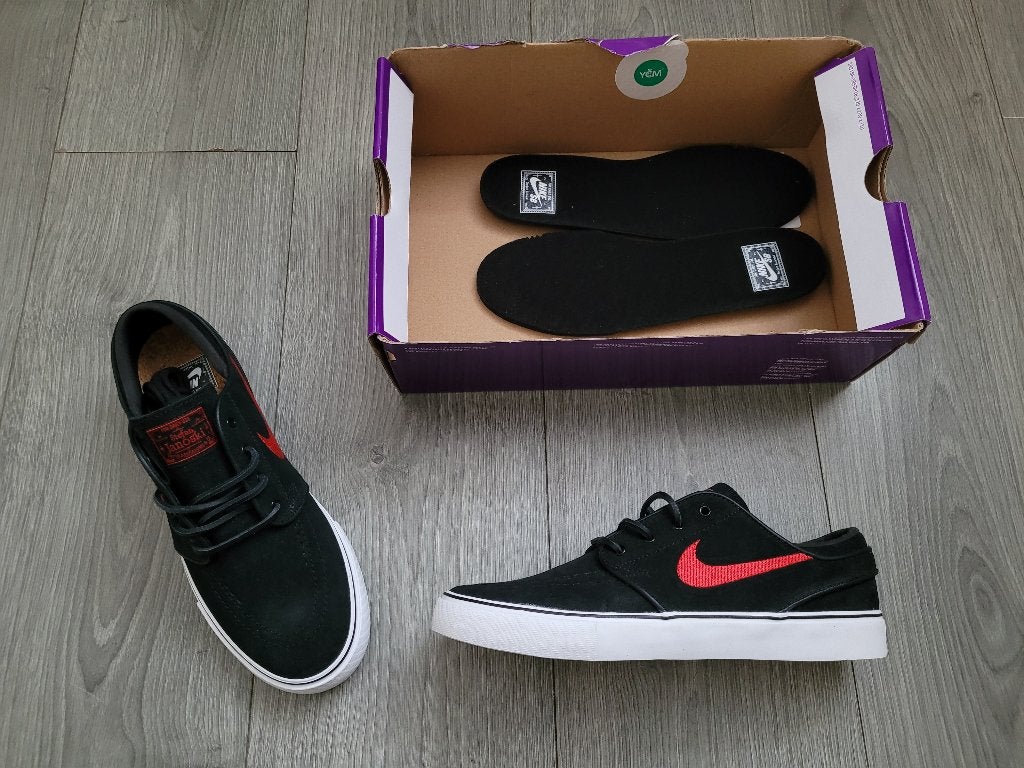 NIKE zwart rode SB Zoom Janoski OG+ maat 40 *nieuw* ~ TH1415, Zwart, Nike, Nieuw, Ophalen of Verzenden