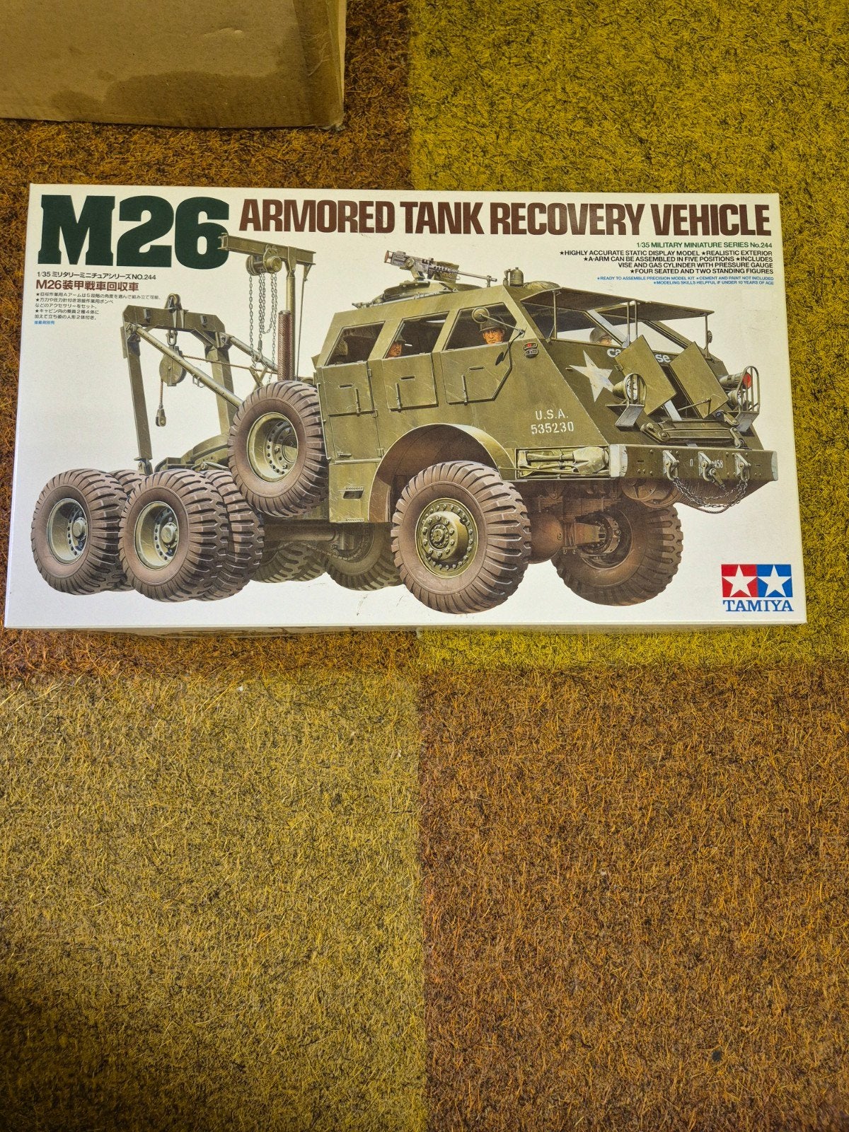 Tamiya Armored tank Recovery vehicle M26, 1:32 tot 1:50, Nieuw, Ophalen of Verzenden, Truck