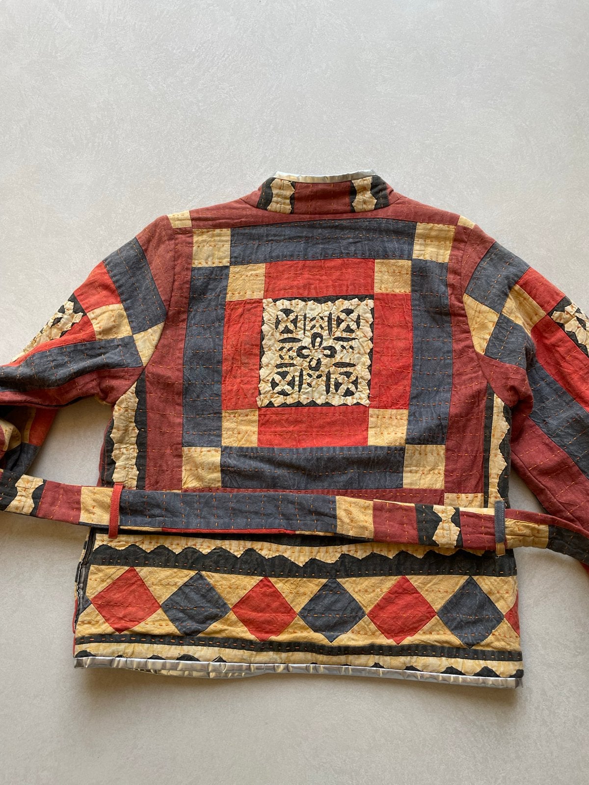 Sissel Edelbo Quilted Jasje S/M - Uniek Design, Ophalen of Verzenden, Zo goed als nieuw, Maat 36 (S), Meerkleurig
