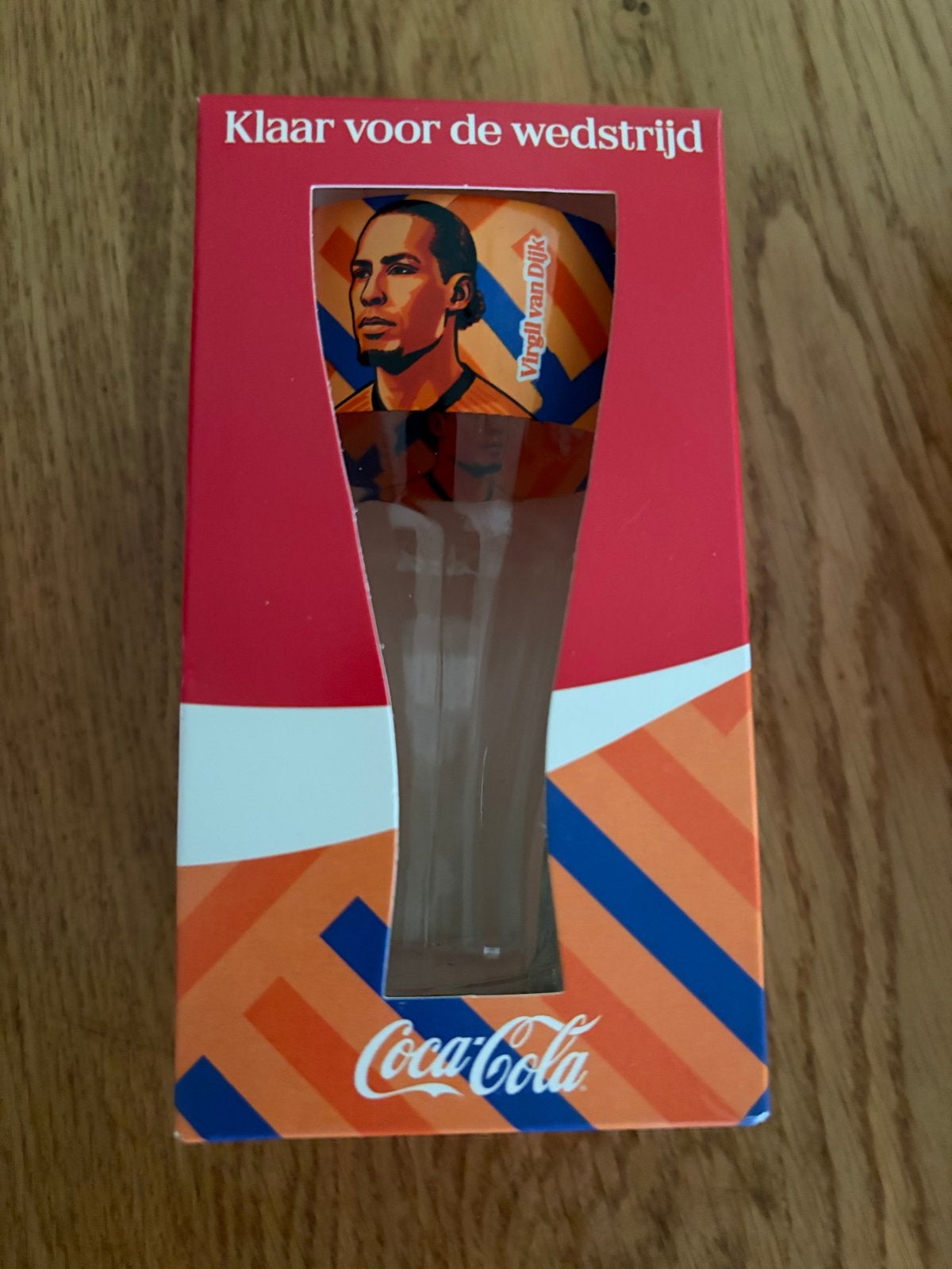 Coca-Cola glas Virgil van Dijk, Ophalen of Verzenden, Nieuw