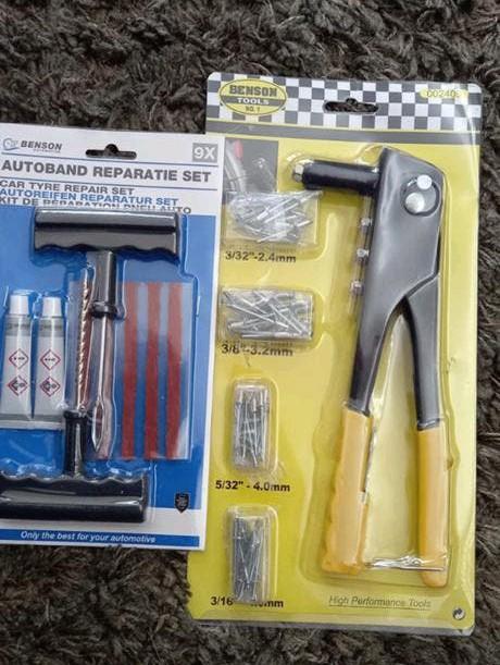Autoband reparatieset en popnageltang set, Ophalen of Verzenden, Nieuw
