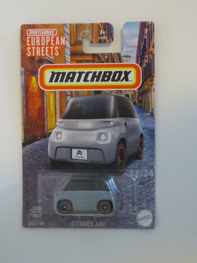 Elektrische Citroën Ami, Matchbox, 1:64, nieuw in verpakking, Ophalen of Verzenden, Nieuw, Auto