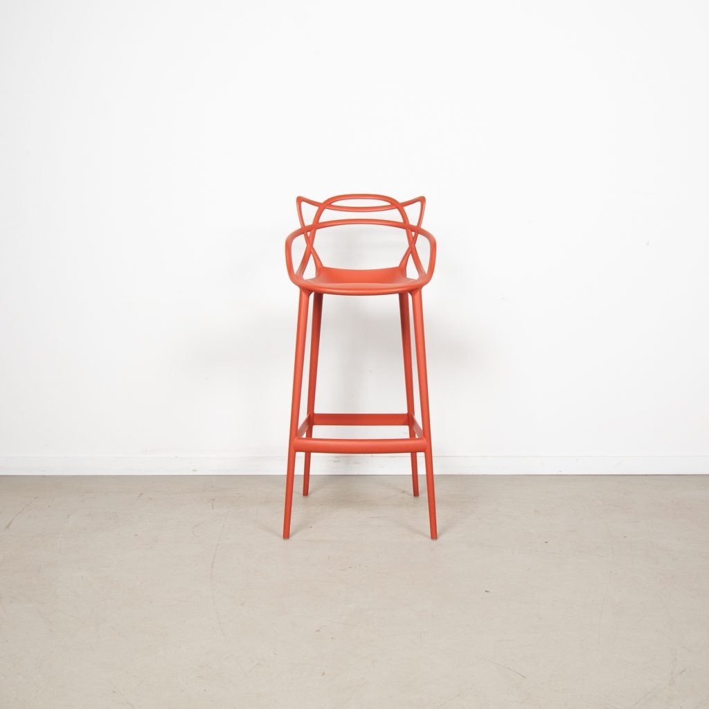 Kartell Masters Kruk Rood Kunststof, Niet ingevuld, Zo goed als nieuw, Niet ingevuld, Niet ingevuld