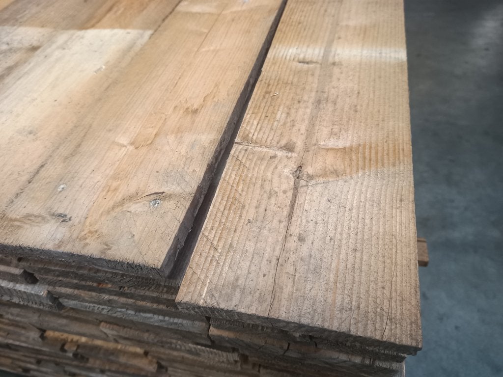 18x140mm Steigerdelen 400cm, Gebruikt, Minder dan 25 mm, Ophalen of Verzenden, Plank
