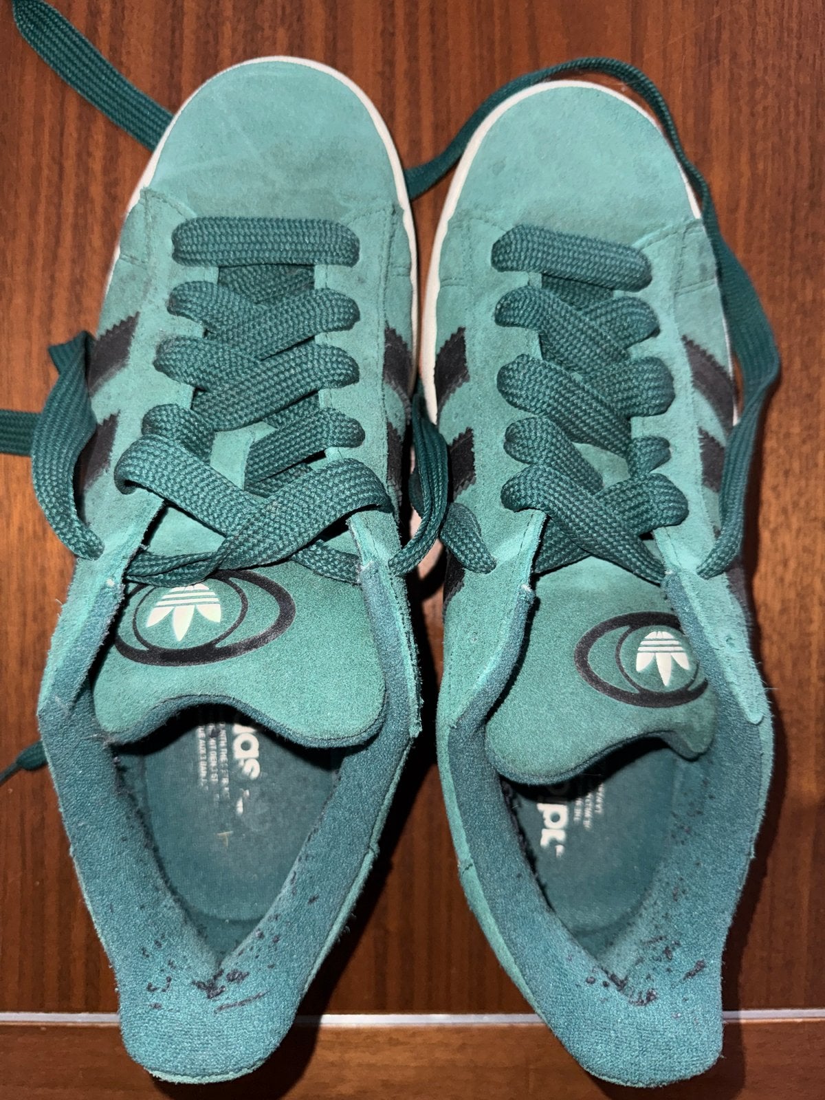 Adidas Campus sneakers - Groen - Maat 45 1/3, Ophalen of Verzenden, Gedragen, Groen, Sneakers of Gympen