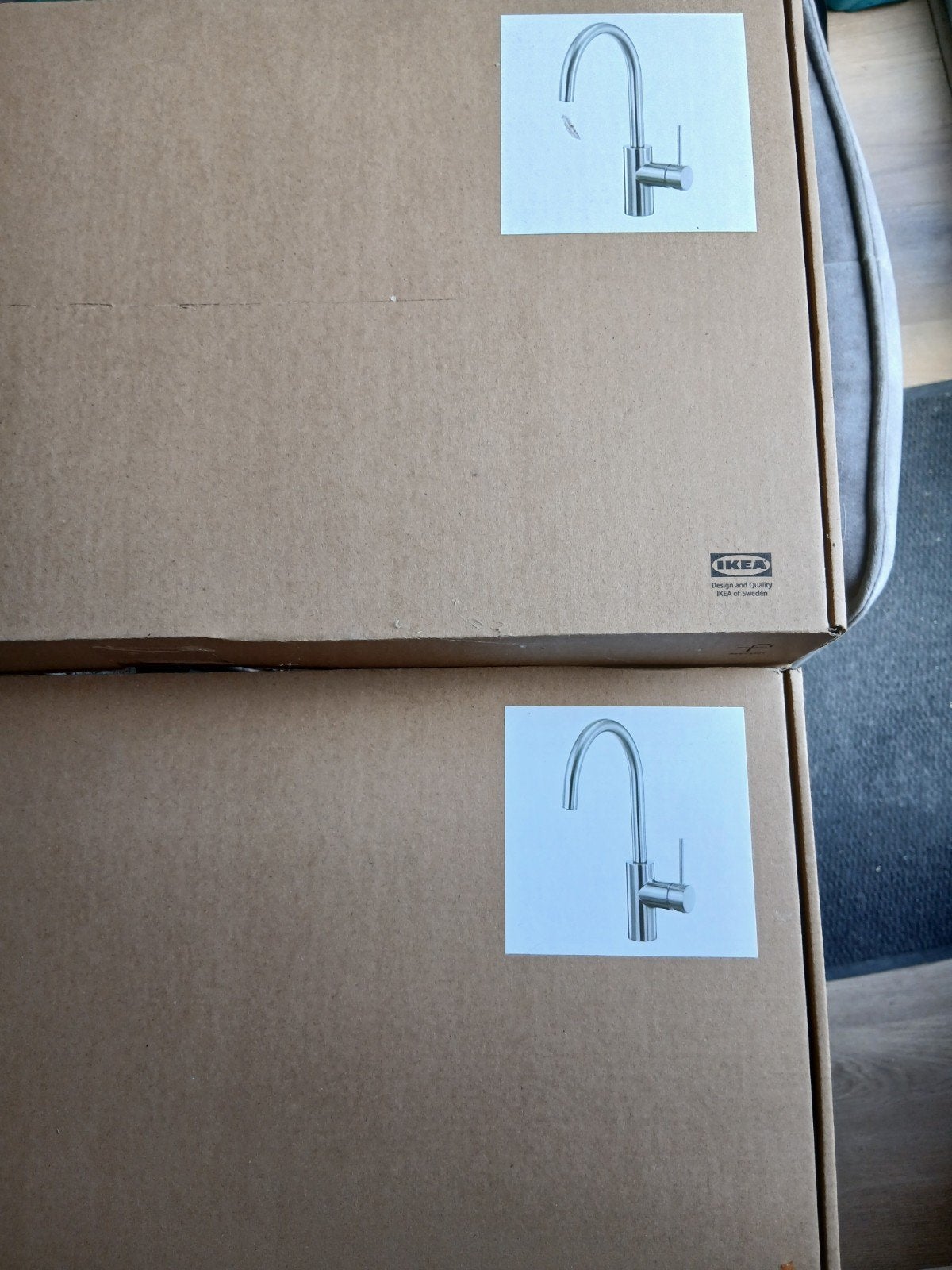 2 Kranen van Ikea, sallsjön, Doe-het-zelf en Verbouw, Sanitair, Ophalen, Nieuw, Rvs, Kraan